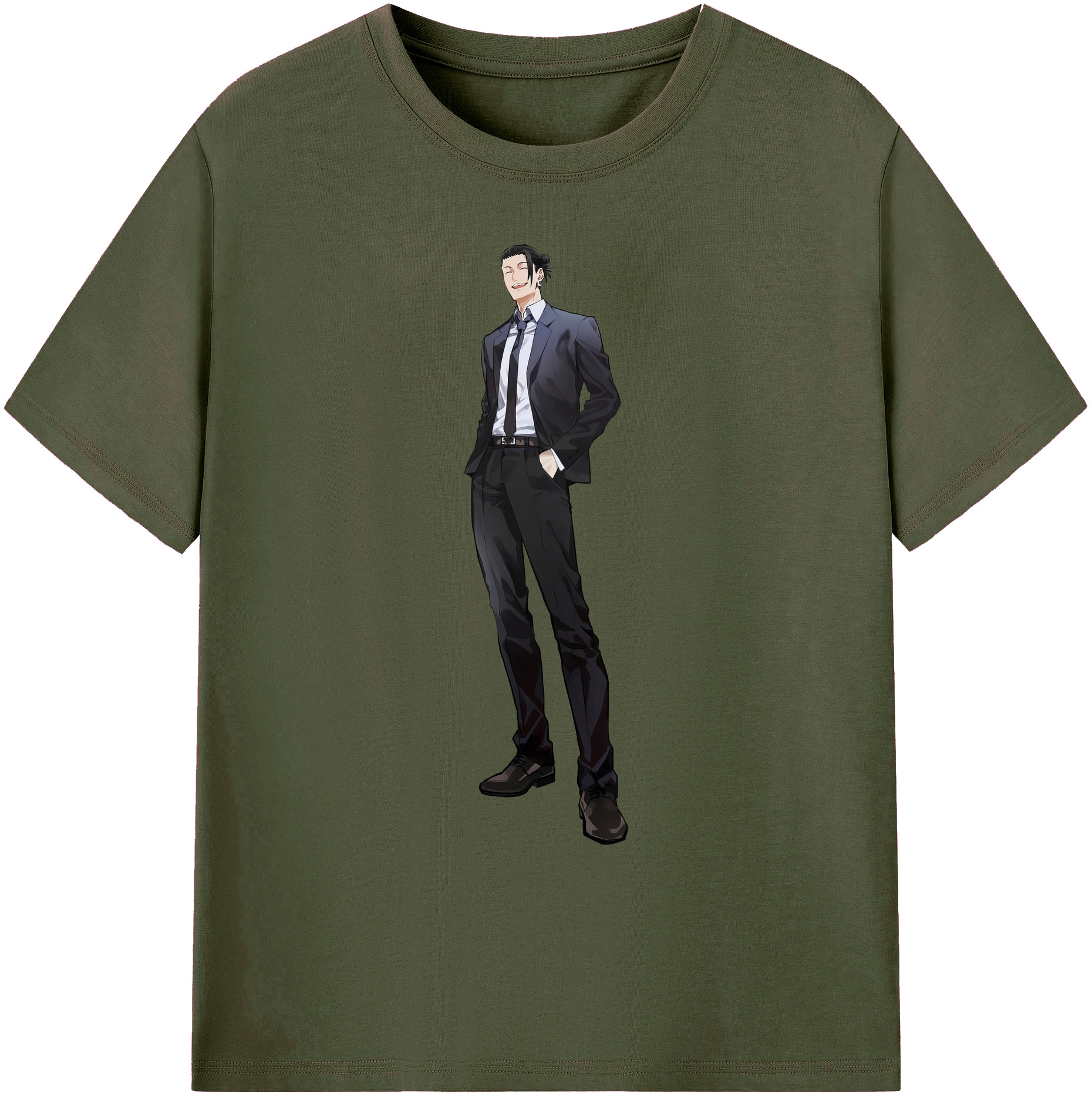 （画像用） 呪術廻戦 Jujutsu Kaisen 綿100％ メンズ半袖Tシャツ｜肌触りやわらか＆通気性